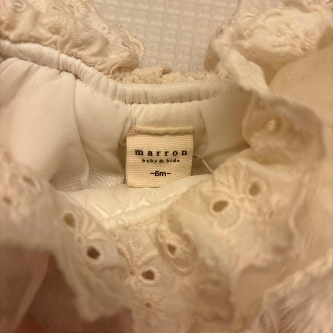 marron ロンパース　6m ルナファーロンパース