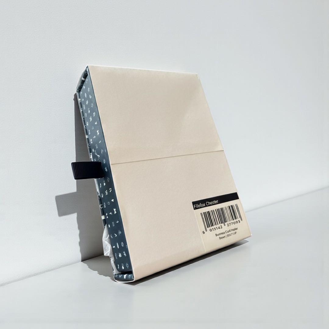 Filofax チェスター 名刺入れ＆ペンケース 本革ブラウン セット 未使用品