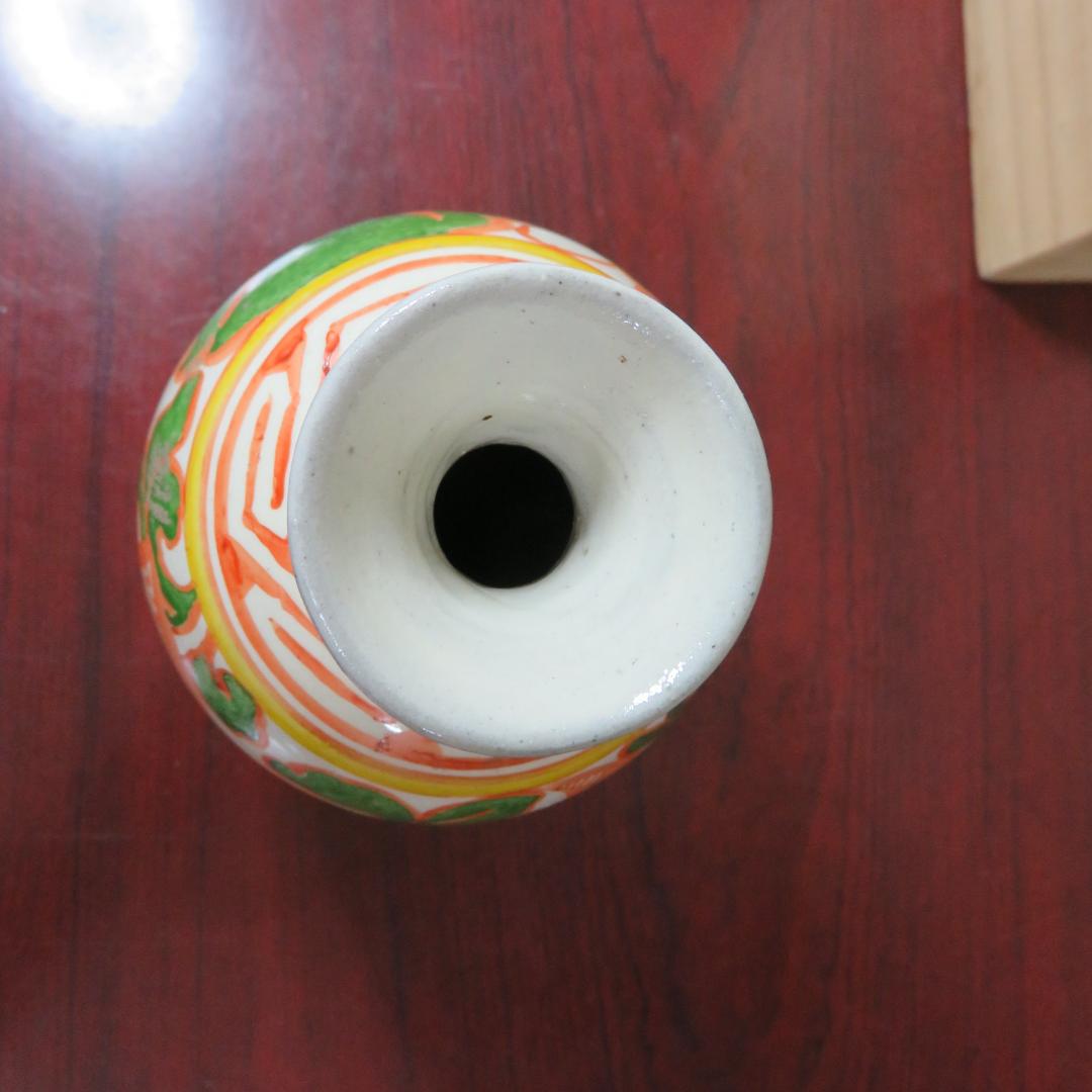 徳利 花器 魚 赤絵 酒器 花入 壺 木箱