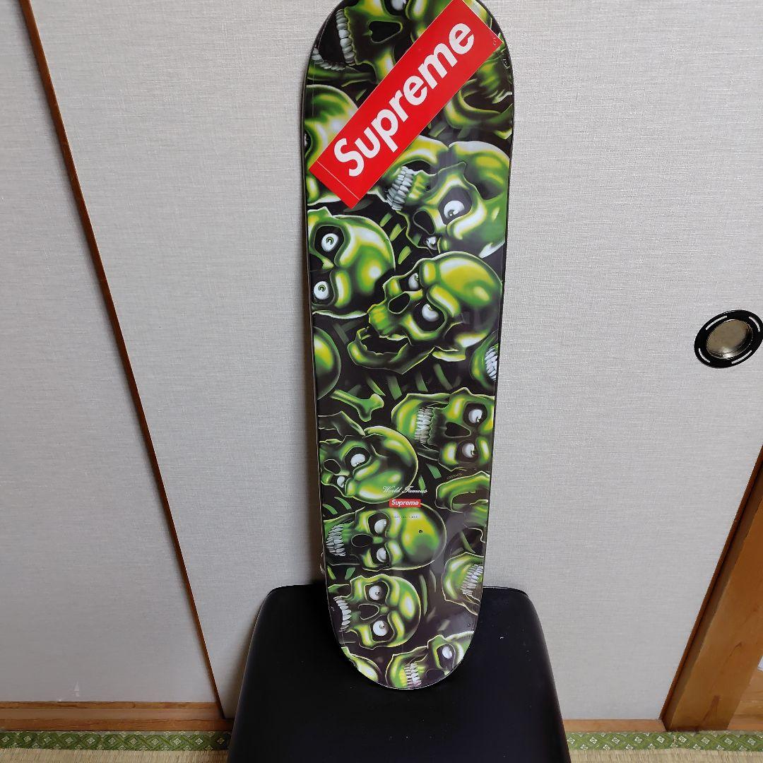 Supreme スケートボード グリーンスカル