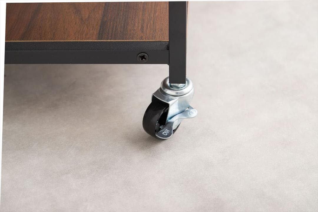 【送料無料】【幅36〜69cm】伸縮式キッチンワゴン バタフライ式 収納 棚