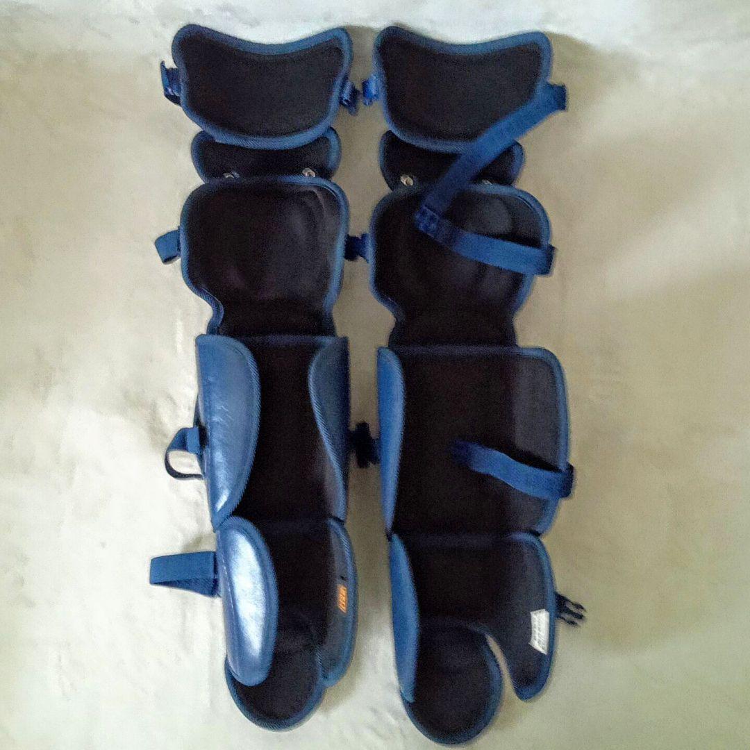 ゼット 野球 軟式用 キャッチャープロテクター&レガース レガーツ ネイビー