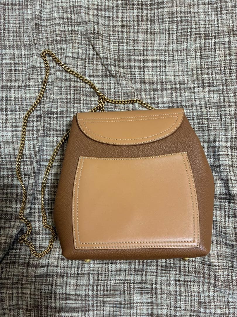 POLÈNE ショルダーバッグ ブラウン/ベージュ