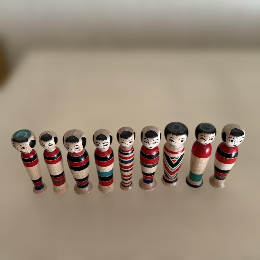 三春文雄工人 こけし 【蓋付き子持ちえじこ】