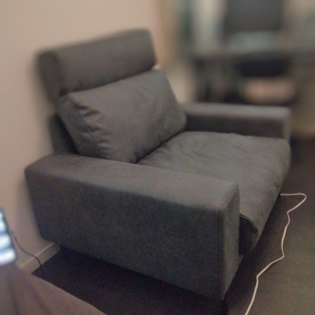 【新品】プルートソファ　関家具　レザー　黒　一人掛け　クラッシュゲート