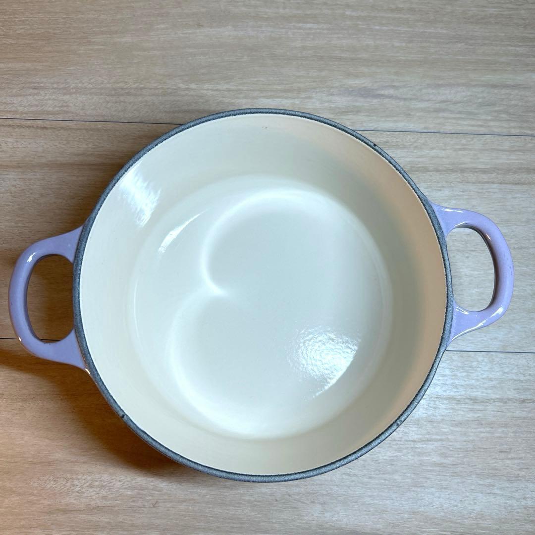 ルクルーゼ　ココットロンド　18cm ブルーベルパープル 両手鍋　鍋