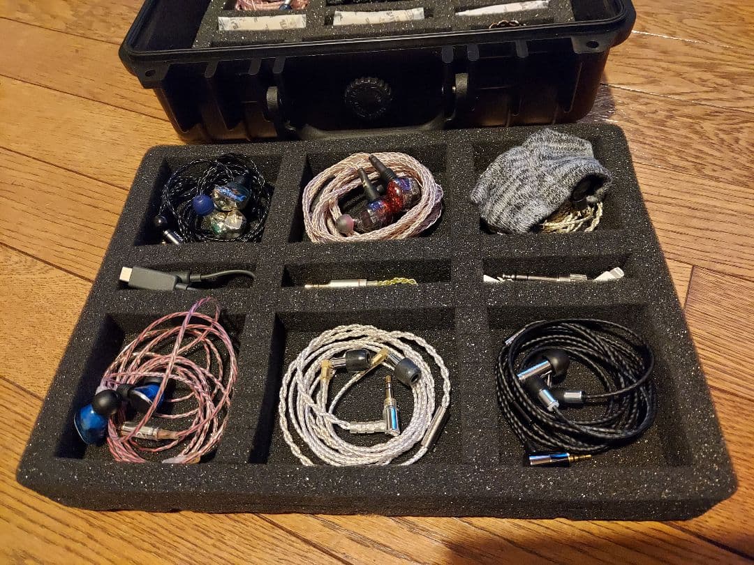 446　イヤホン11本 セット　ハードケース、cayin n5 ii 付き