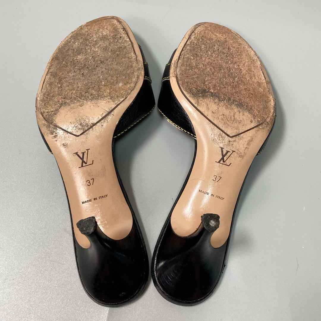 ルイヴィトン ミュール スタッズ ゴールド金具 37