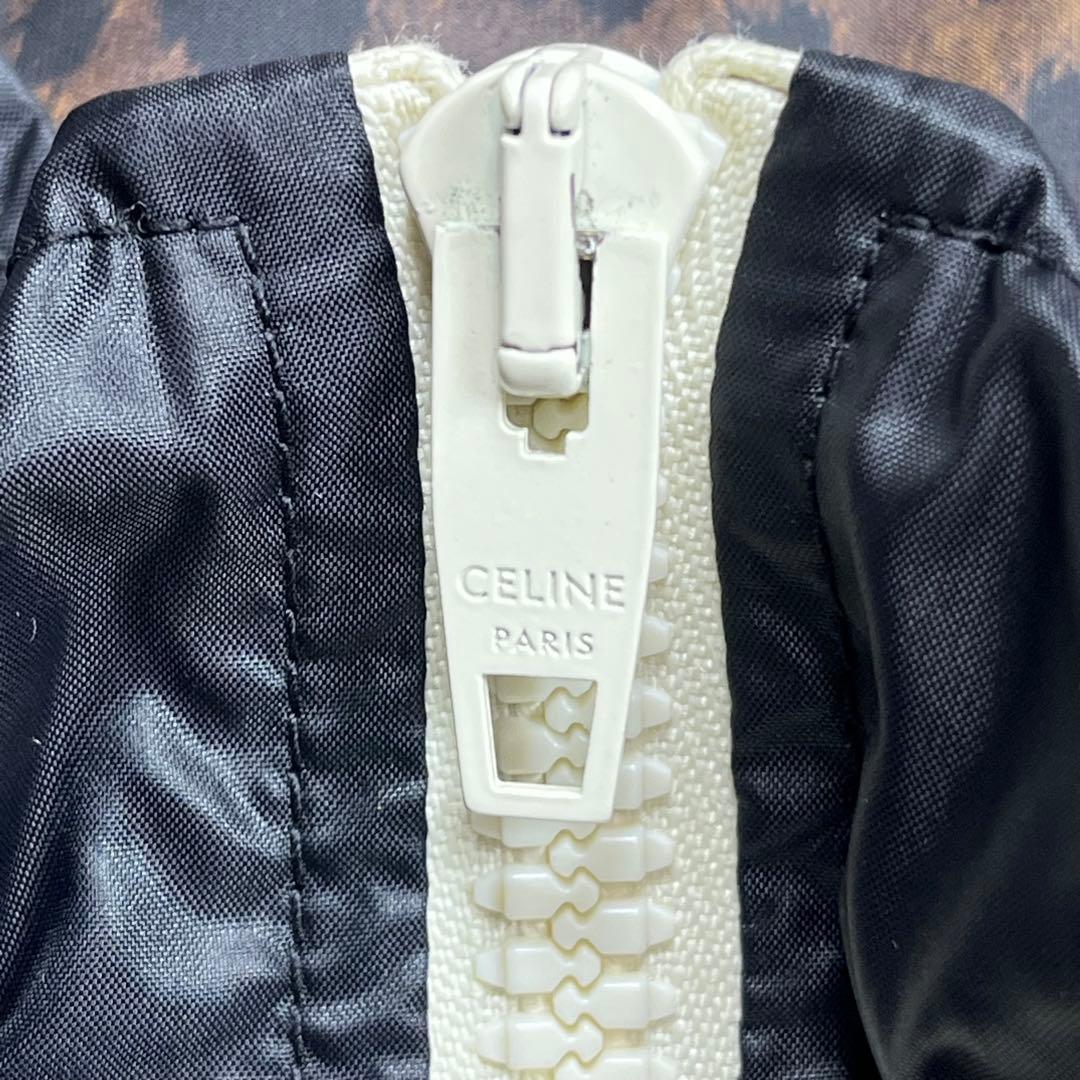 エディ期 CELINE セリーヌ ナイロン ジャケット レオパード ブラック