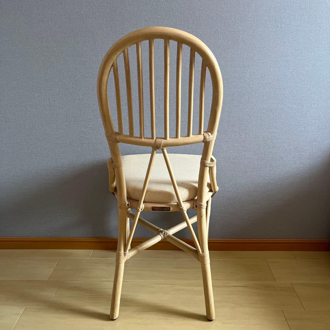CASABLANCAカサブランカ ラタンチェア椅子イス1脚のみ(複数在庫あり)③