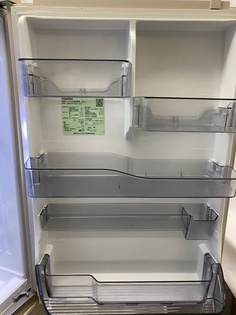 TOSHIBA 5ドア 465L 冷蔵庫 2020年製 GR-S470GZ