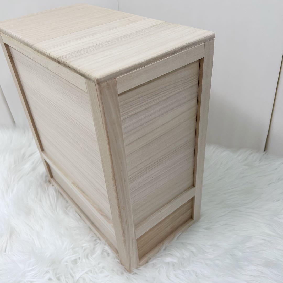 竹本木箱店 総桐天然木の計量米びつ　米蔵 10kg用 米びつ　桐　美品