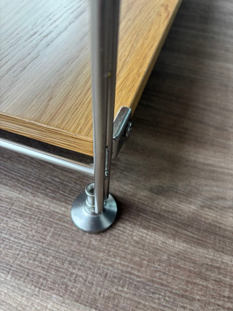 無印良品 MUJI ステンレスユニットシェルフ オーク材棚セット ワイド 小