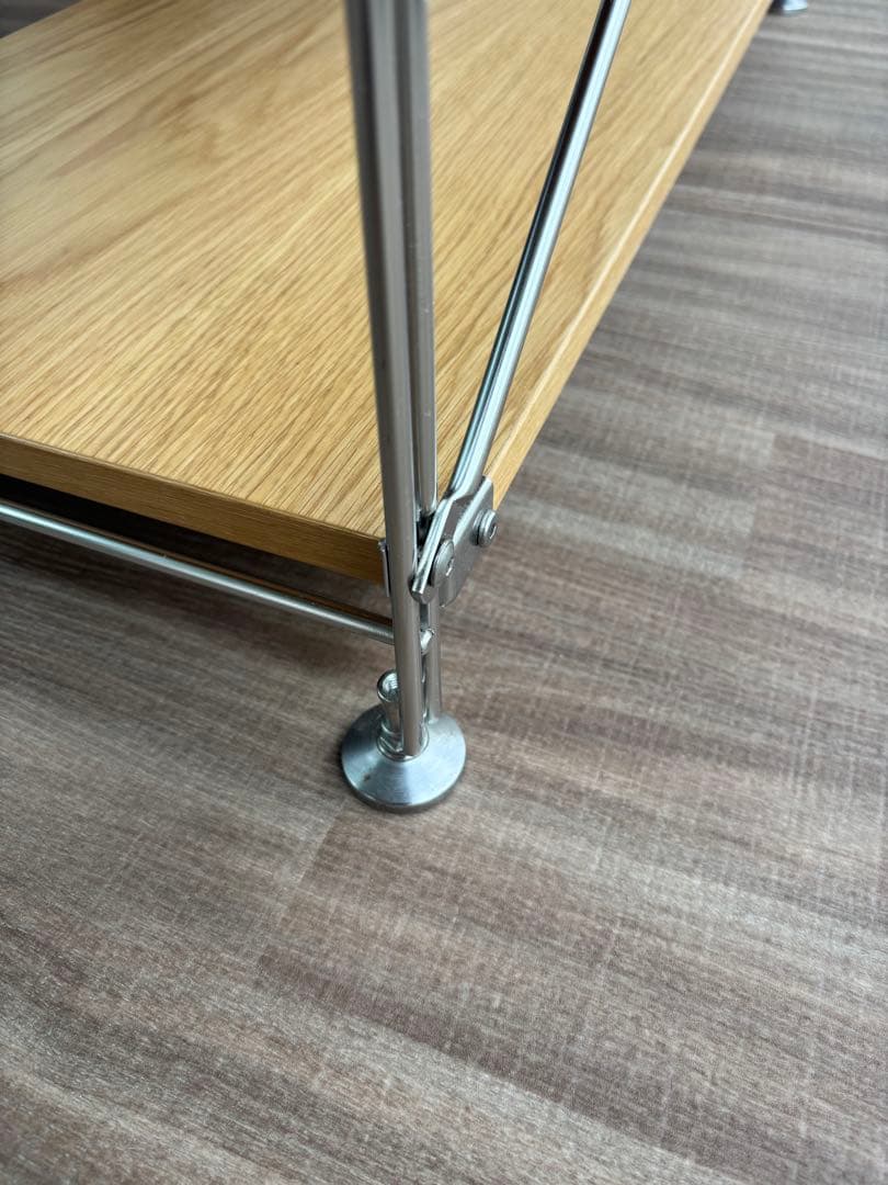 無印良品 MUJI ステンレスユニットシェルフ オーク材棚セット ワイド 小