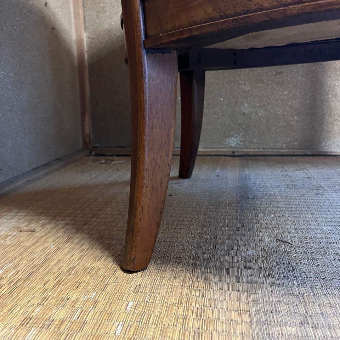 昭和レトロ 籐張り ラウンジチェア 1人掛け　ゴールド系　イエロー系 ラタン