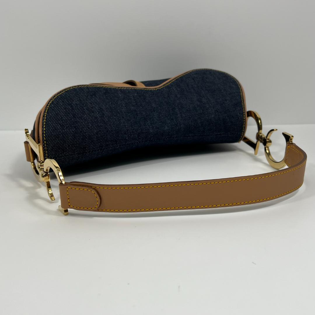 クリスチャンディオール サドルバッグ デニム ショルダーバッグ MBZ142