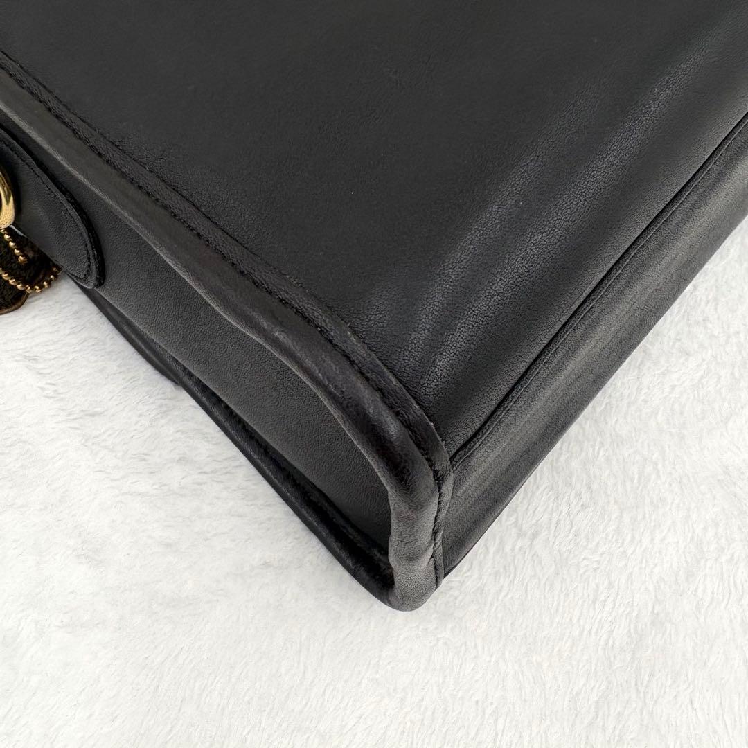 COACH　オールドコーチ　ターンロック　ショルダーバッグ　２way　ブラック