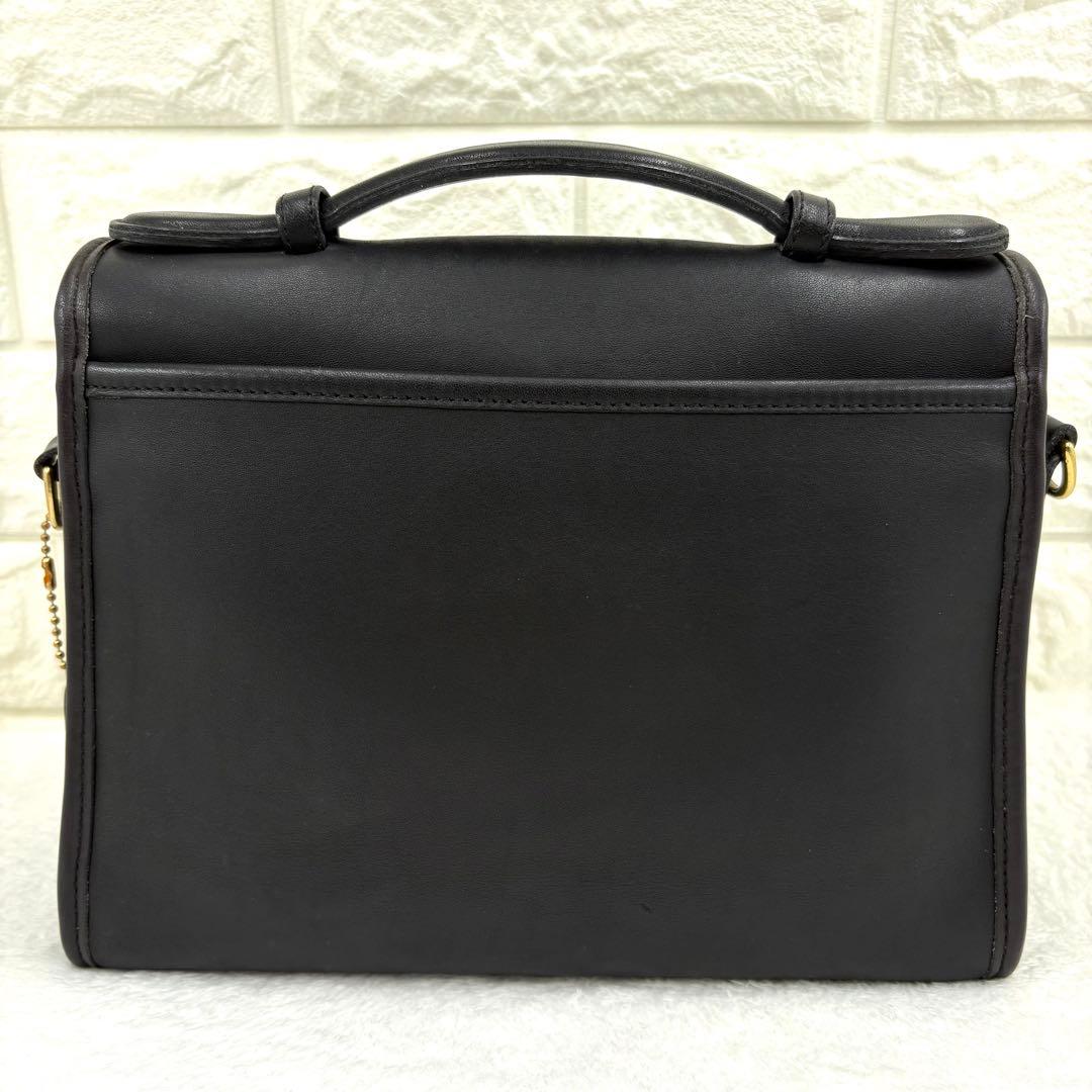 COACH　オールドコーチ　ターンロック　ショルダーバッグ　２way　ブラック