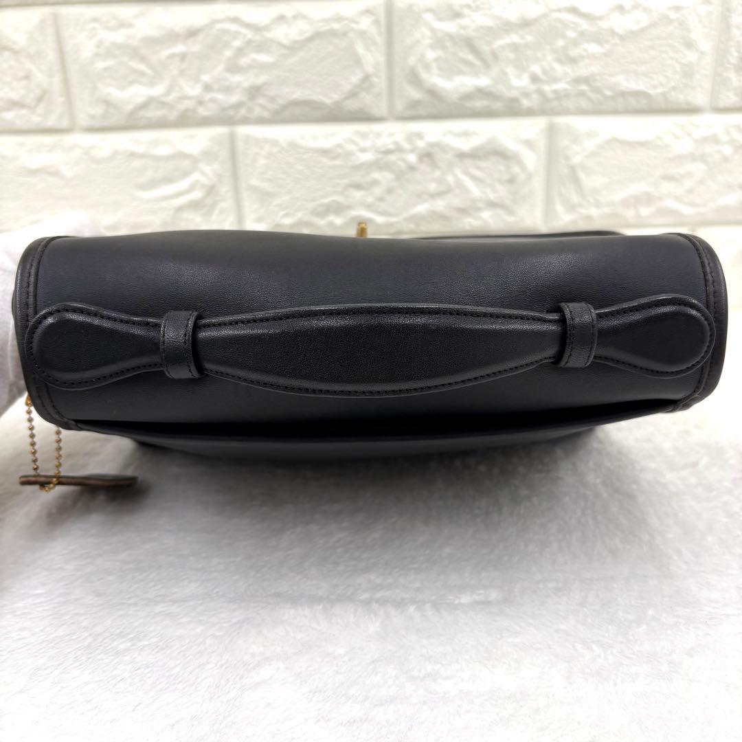 COACH　オールドコーチ　ターンロック　ショルダーバッグ　２way　ブラック