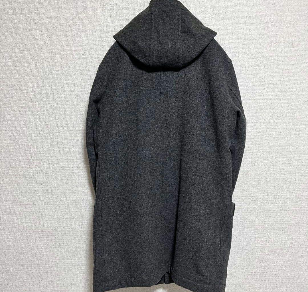 ラコステ 2way 中綿 ダッフルコート ロング グレー ウール LACOSTE