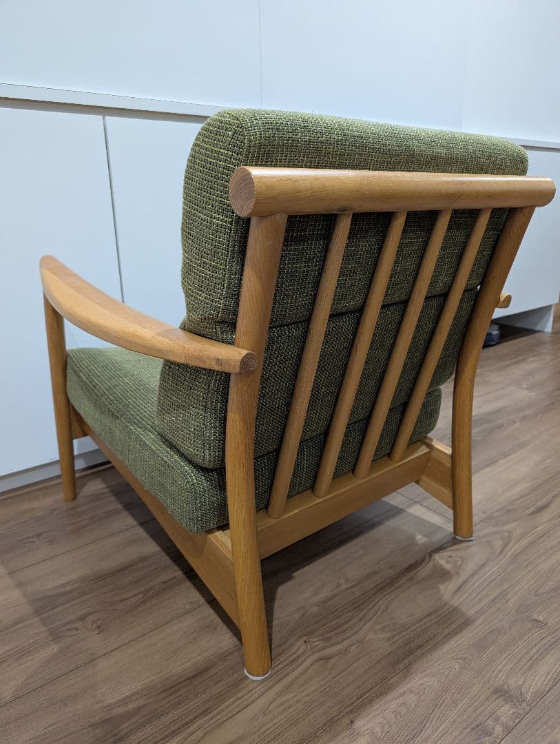 天然木オーク材 1Pソファ 天然木オーク材 北欧スタイル　オークライフ