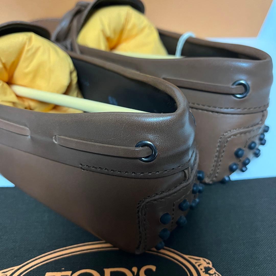 トッズ☆新品☆TOD’s メンズ レザー ゴンミーニ/ブラウン25.5cm