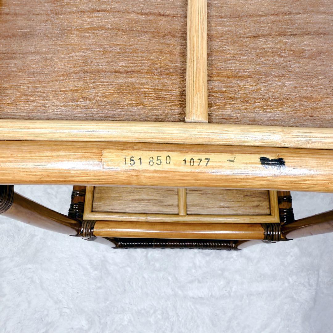 ヴィンテージ　Kazama　籐 ラタン シェルフ シェルフL　4段　自然素材