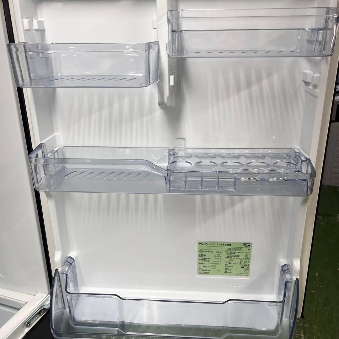 660 木目調　大型冷蔵庫　400L強　自動製氷機付　極美品　2024年製