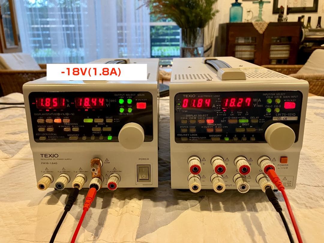 TEXIO 4-出力直流安定化電源 PW18-1.8AQ