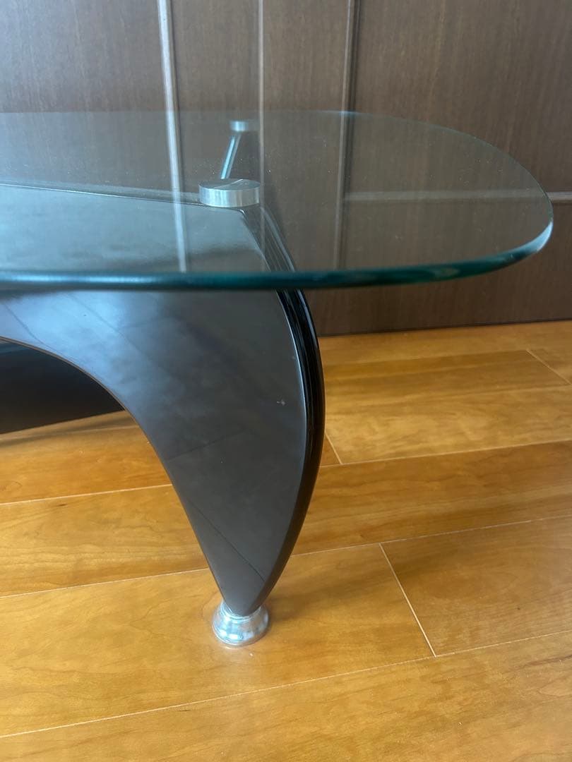 モダンガラステーブル 楕円形