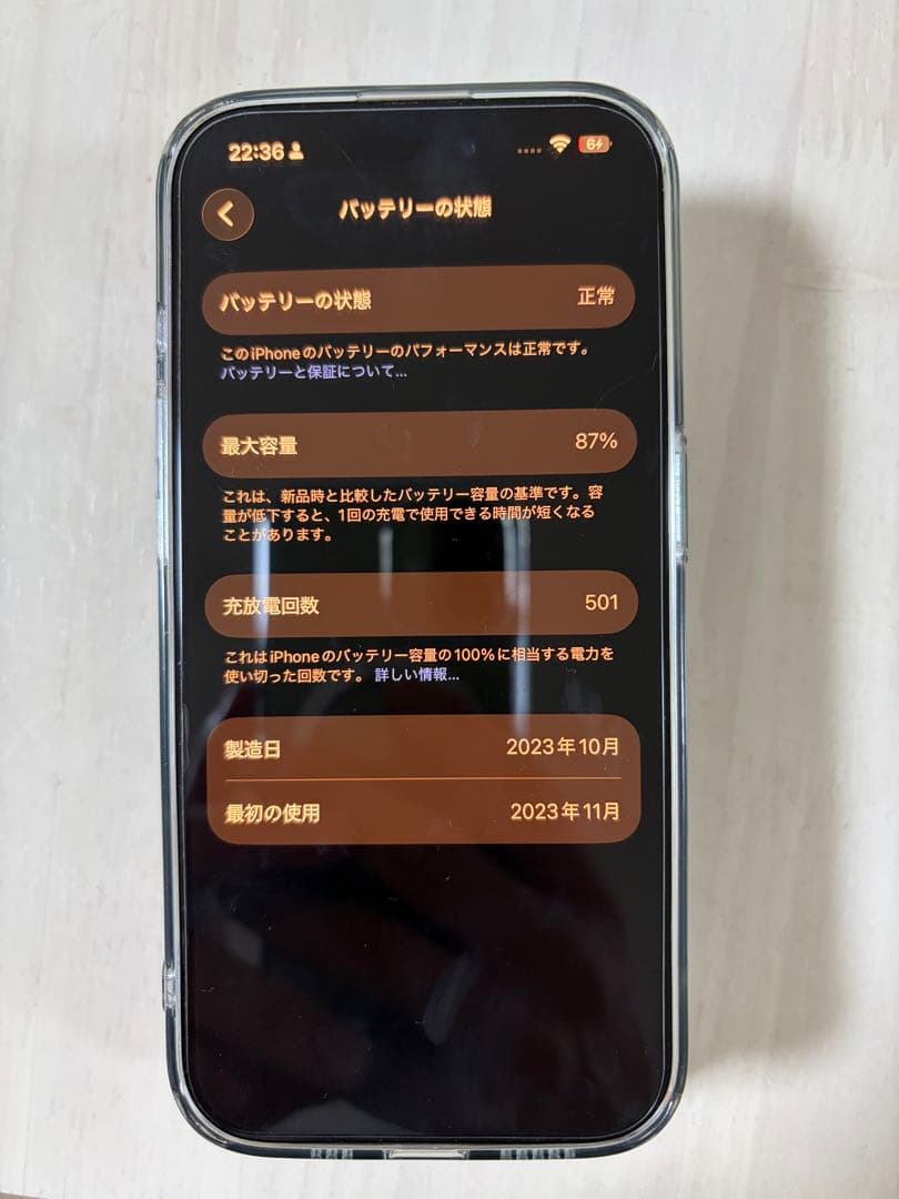 Apple iPhone 15 Pro ナチュラルチタニウム　128GB