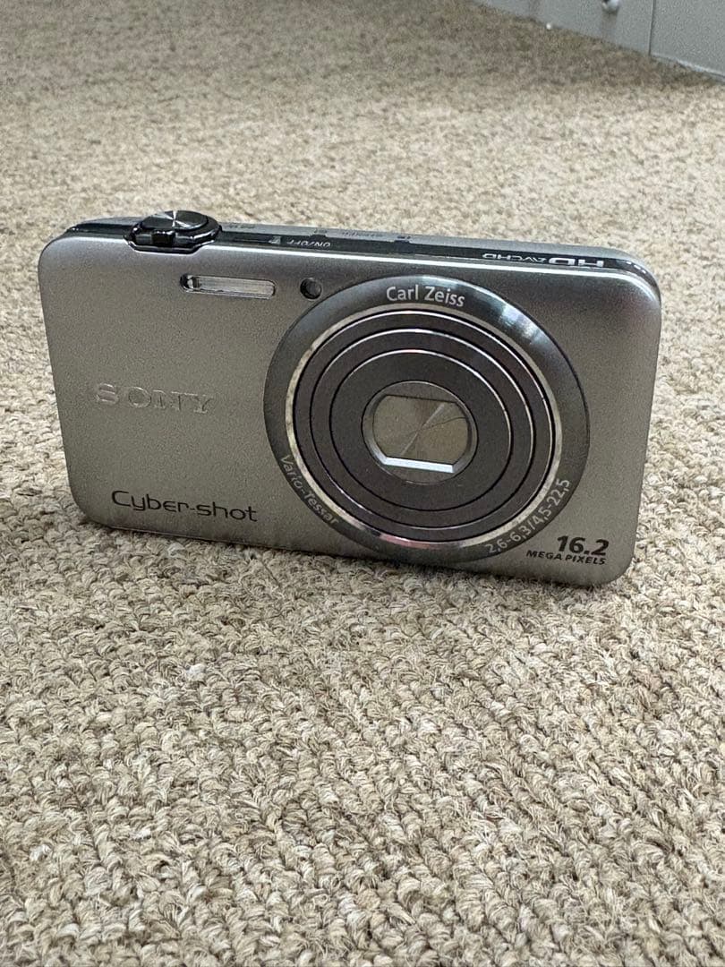 【美品】ソニー SONY DSC-WX7 コンデジ シルバー 動作品 純正品