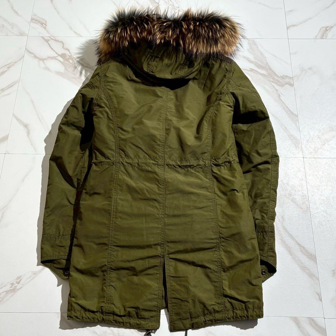 【美品】シェラック モッズコート ラビットファーライナー ラクーン 4way