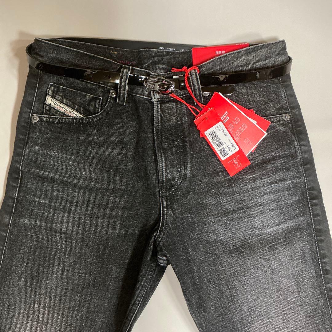 DIESEL　BELT　80　B-PLAY 15　X10323　ロゴ　光沢　新品