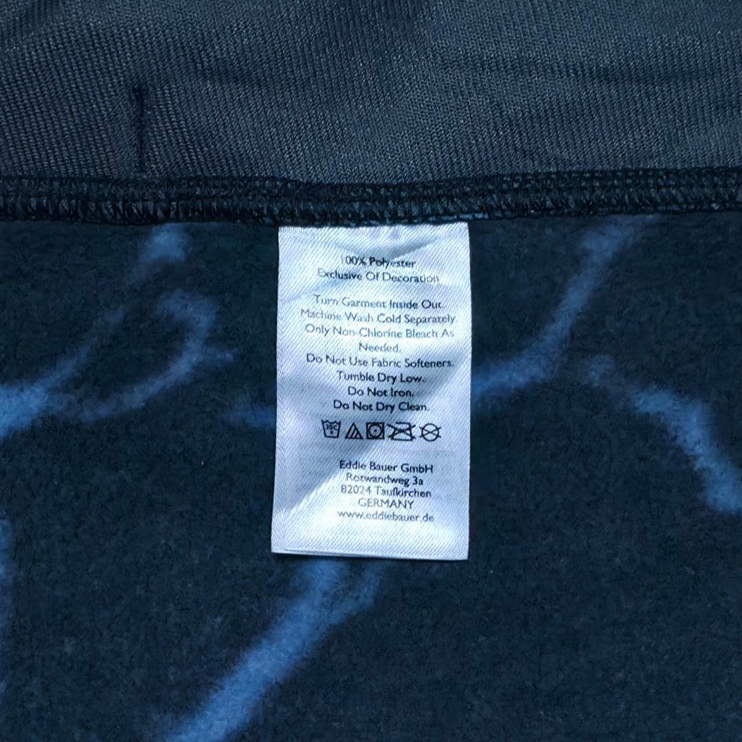 海外限定レア Eddie Bauer サンダー柄 スナップT フリース