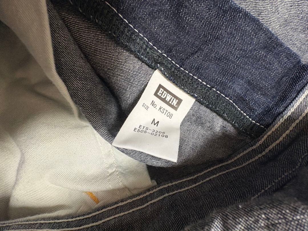 EDWIN デニムオーバーオール Mサイズ