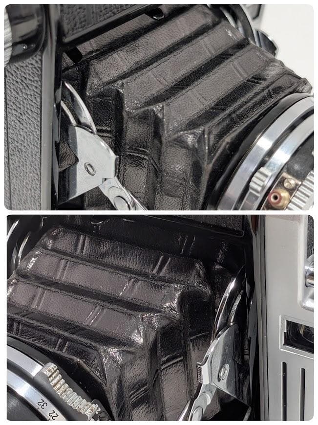 【整備品・美品】 KONICA 小西六 Pearl Ⅲ 蛇腹 中判フィルムカメラ