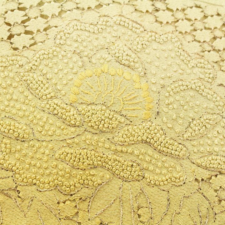 裄６６ｃｍ　エクリュの【三大刺繍】 ～相良・蘇州・スワトウ～　新品の訪問着です
