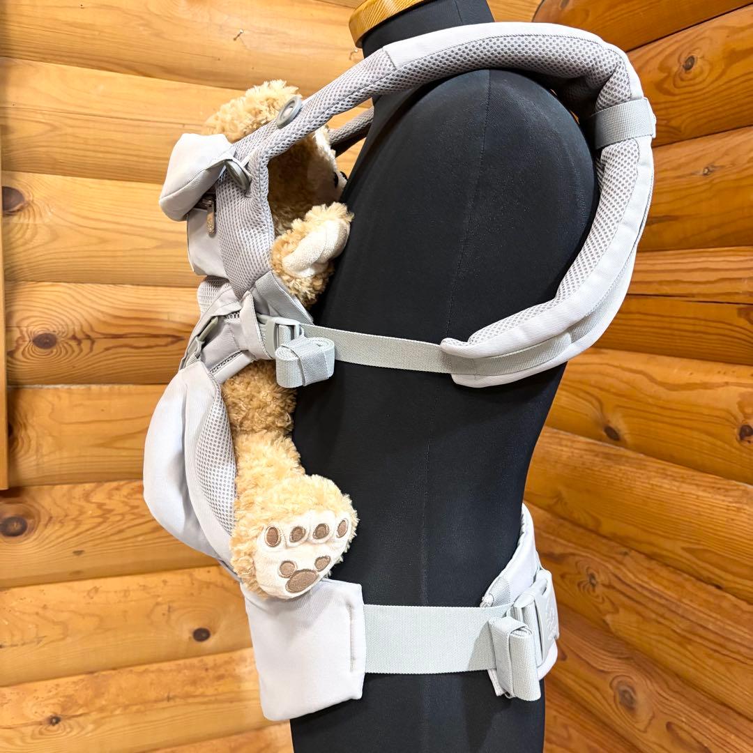 【美品】ergobaby オムニ360 クールエアー メッシュ パールグレー