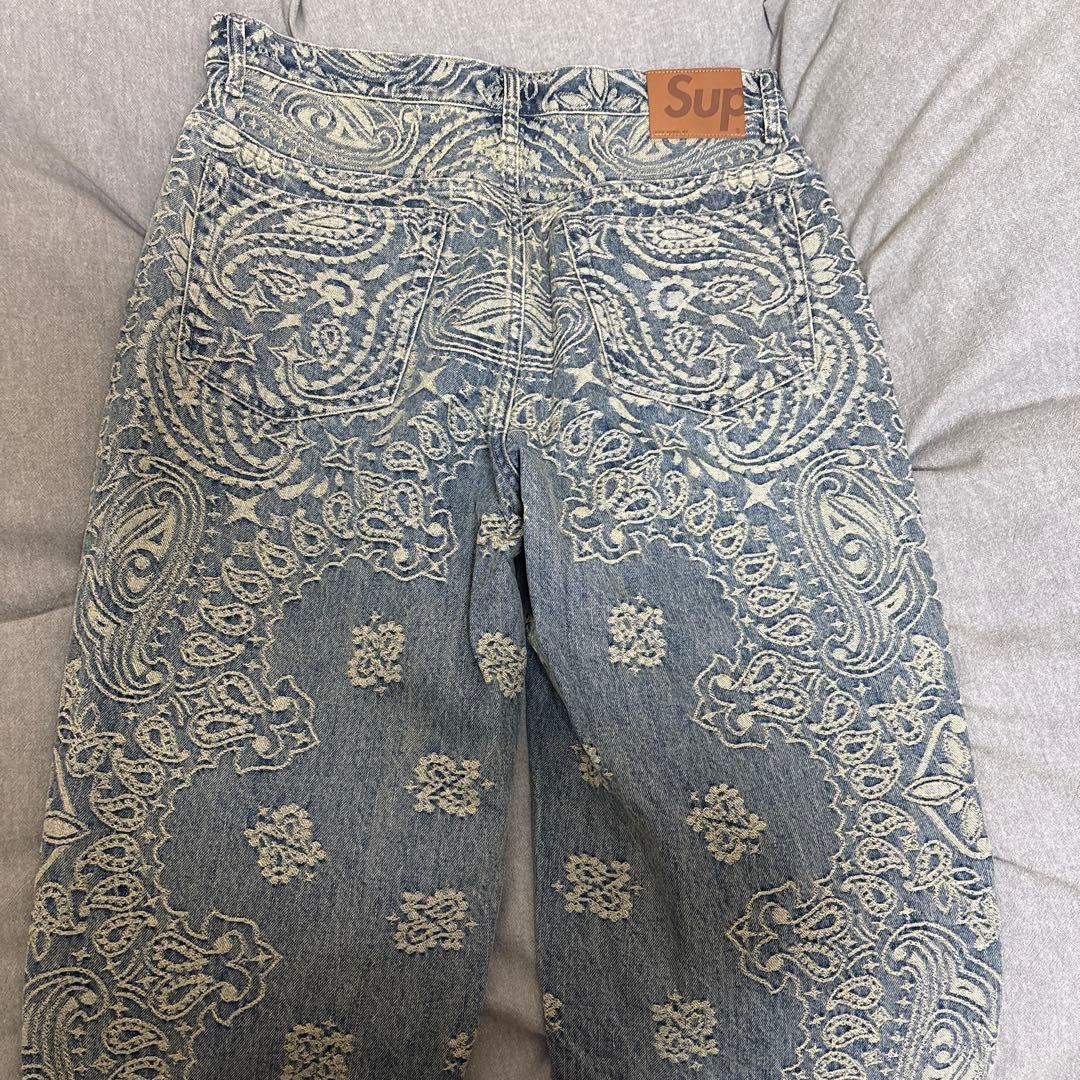 パンツ 32 Supreme Bandana Jacquard Baggy Jean