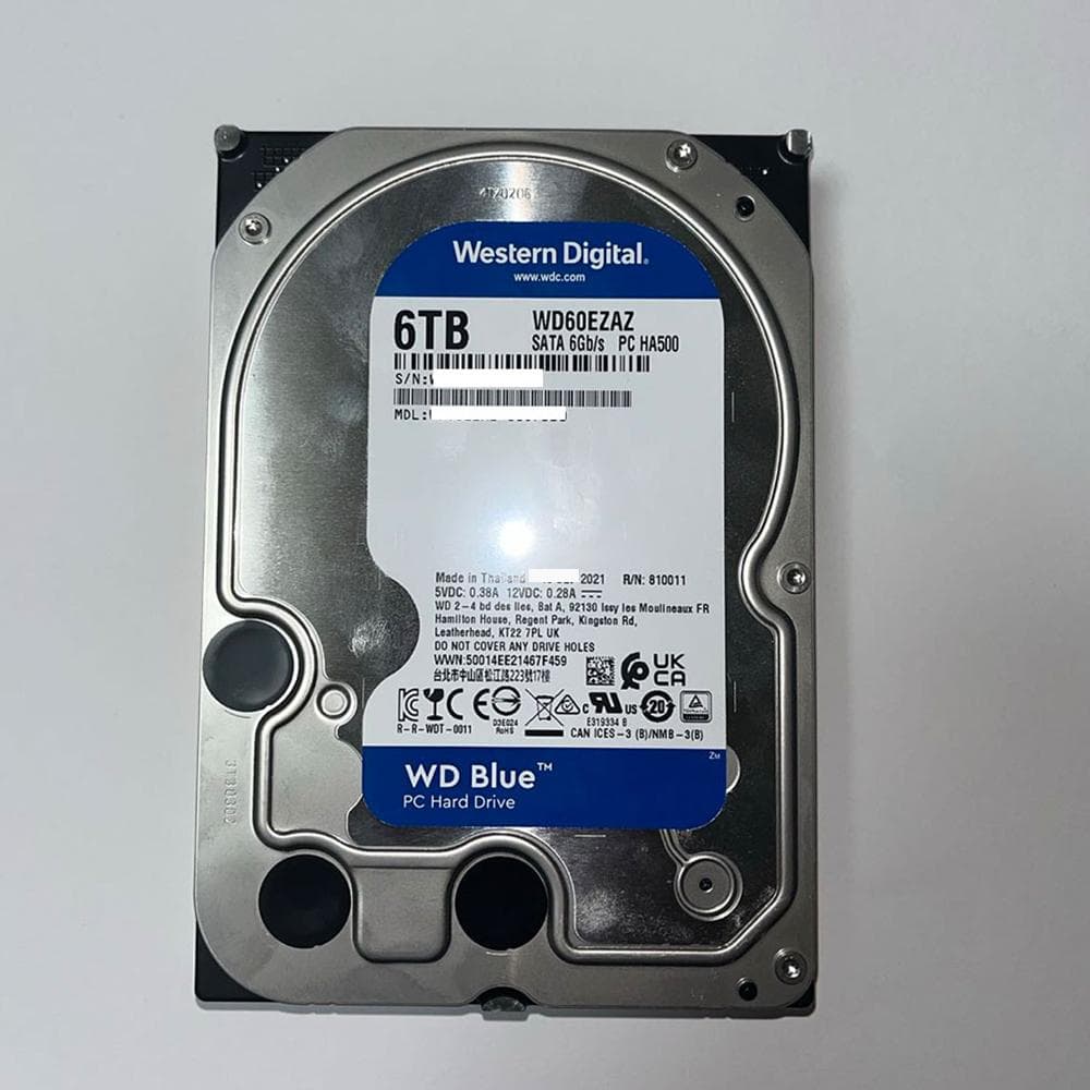 WD Blue 6TB HDD WD60EZAZ 25,827時間利用