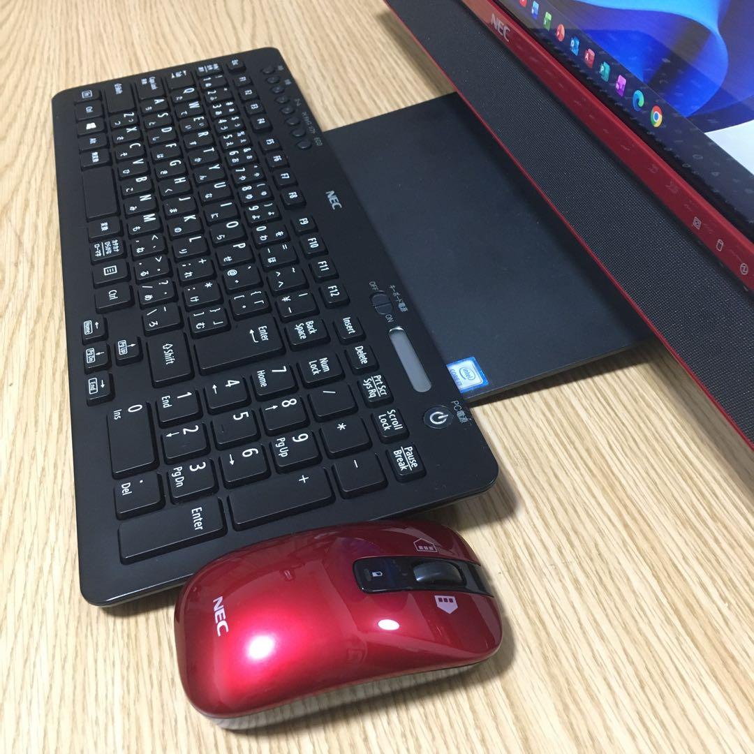 NEC Win11 23.8' モニター 一体型 デスクトップPC フルセット