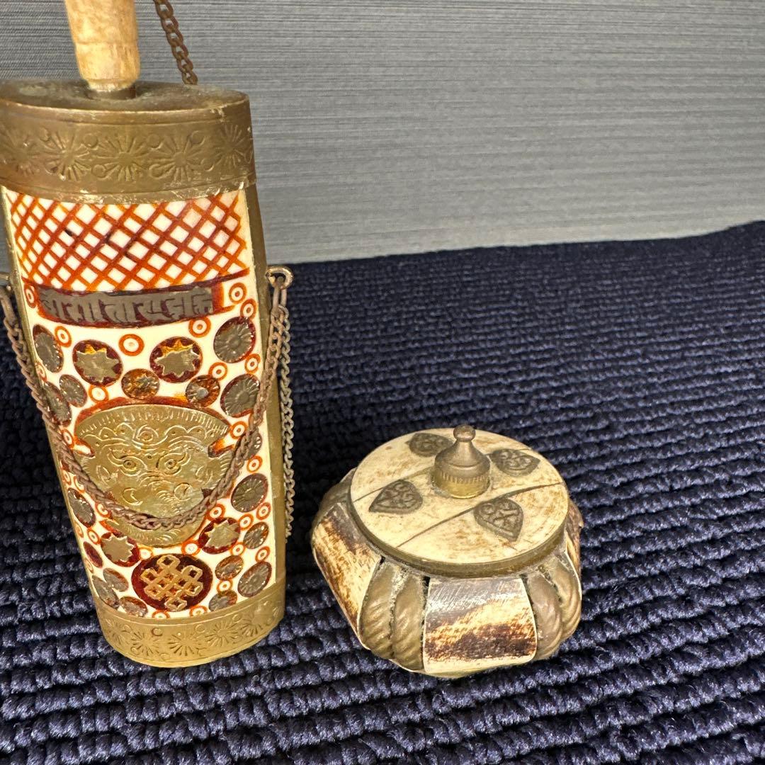 ネパール　置物　小物入れ