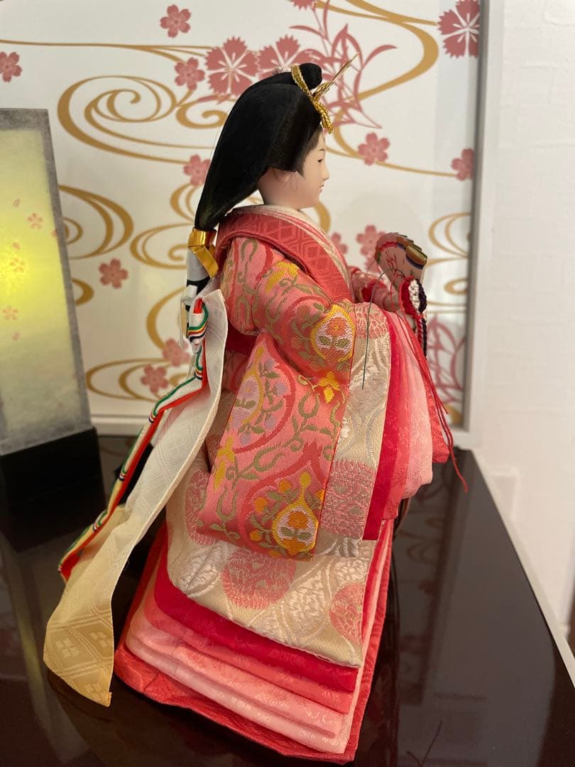 こ*ん様 ひな人形 おしゃれ コンパクト モダン 立雛 雛人形 立ち雛 たちびな