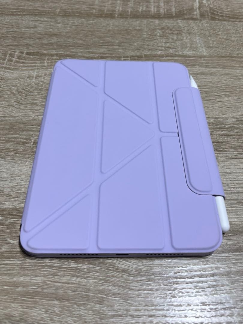 iPad本体 パープル カバー付き Apple Pencil