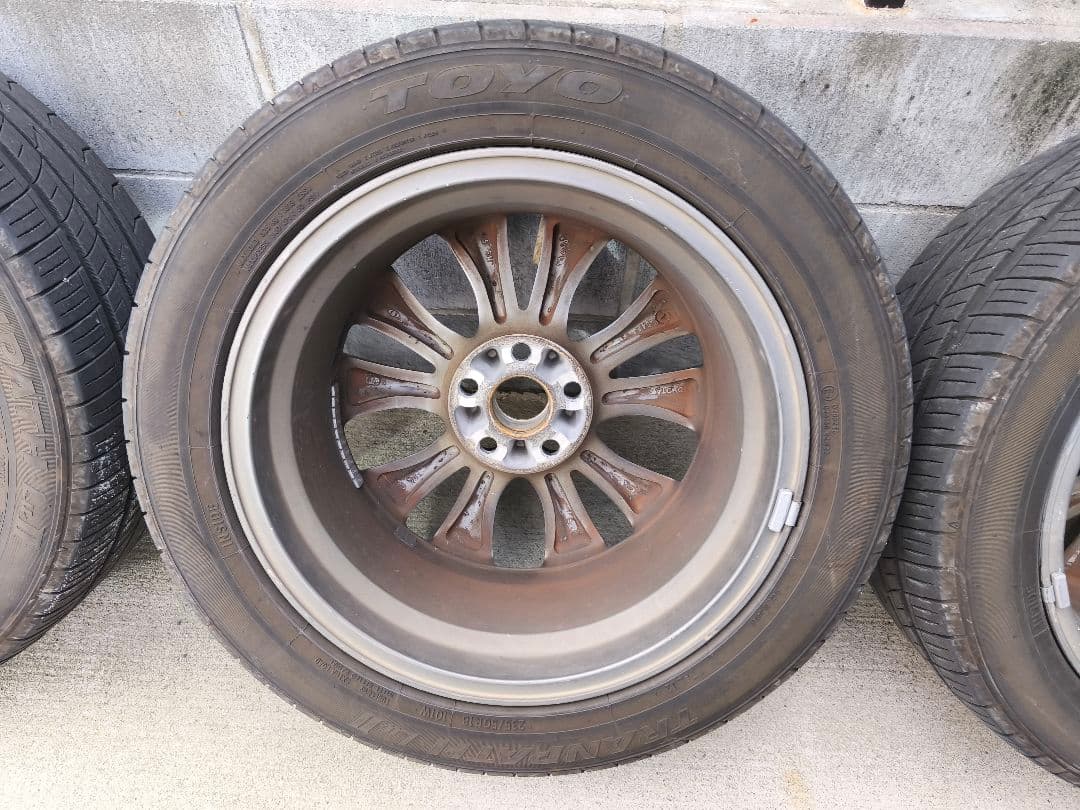 【送料込】アルファード純正ホイール、夏タイヤ４本セット