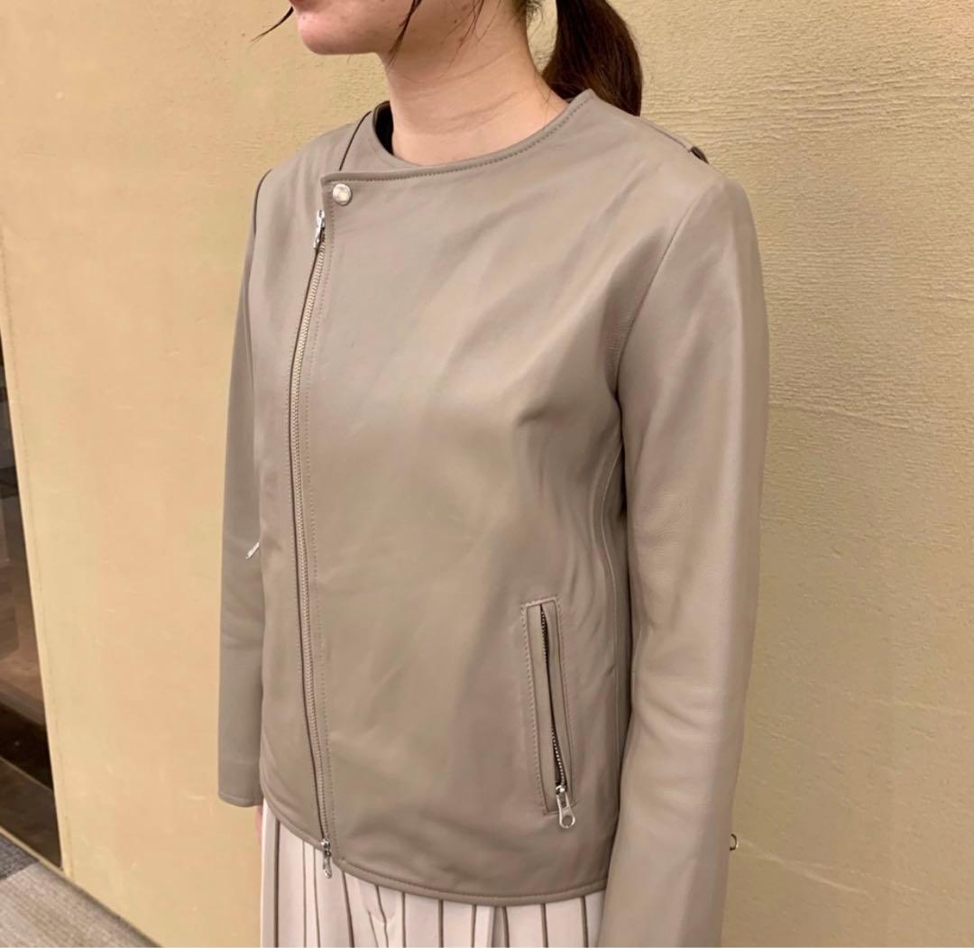 RIVE DROITE リヴドロワ レザージャケット ノーカラー ライダース