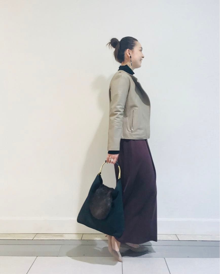 RIVE DROITE リヴドロワ レザージャケット ノーカラー ライダース