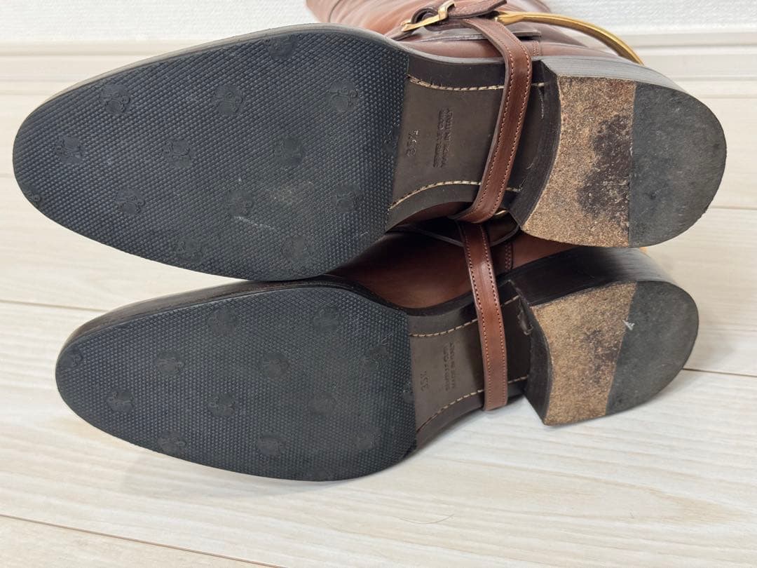 お正月限定価格！SARTORE ジョッキーロングブーツ本革　イタリア製　35.5