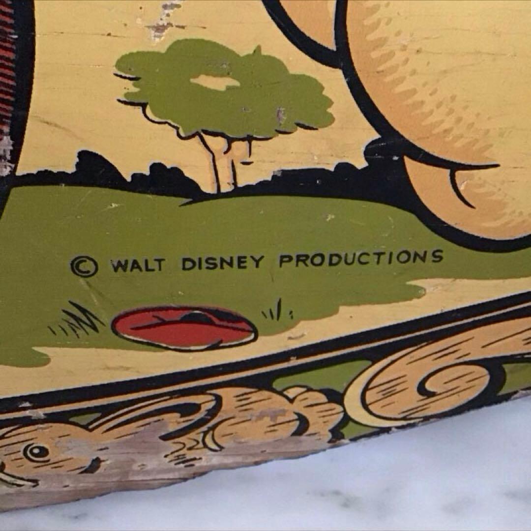 ミッキーマウス W.D.P. ビンテージ 子供用木製ロッキング 特大サイズ